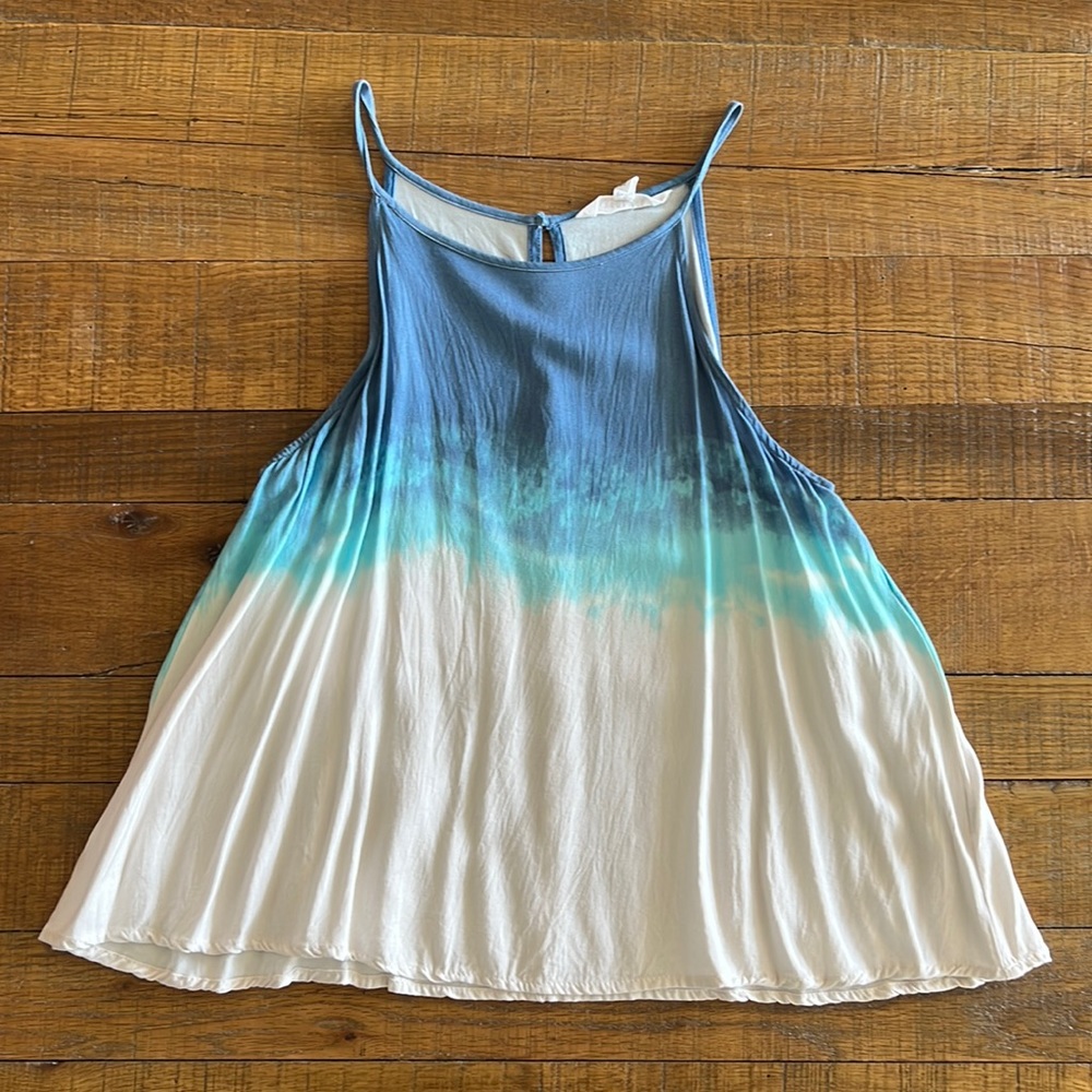 Ombré Blue to white BB Dakota Tank Top size m